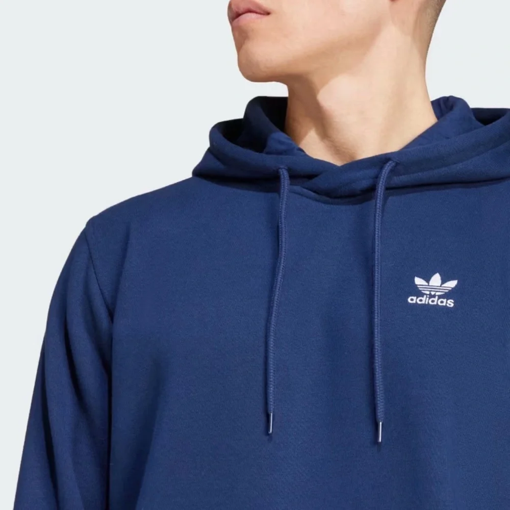NWT [adidas] Trefoil Essentials Pullover Hoodie Hooded Sweatshirt Navy Men’s XS